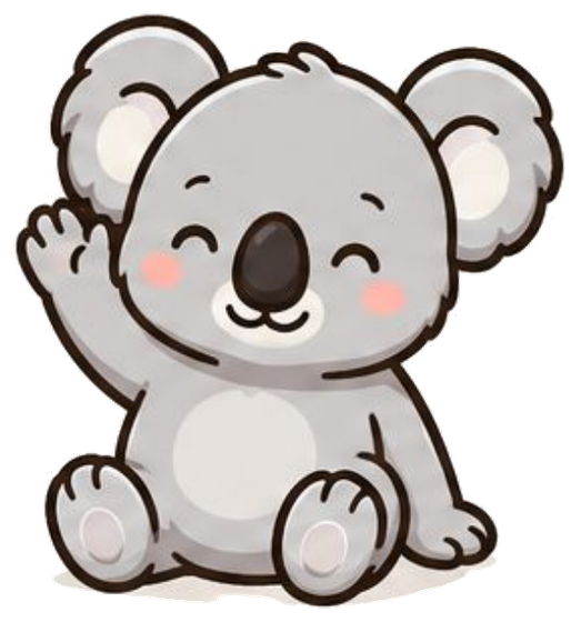 Koda, the CWP koala, waving